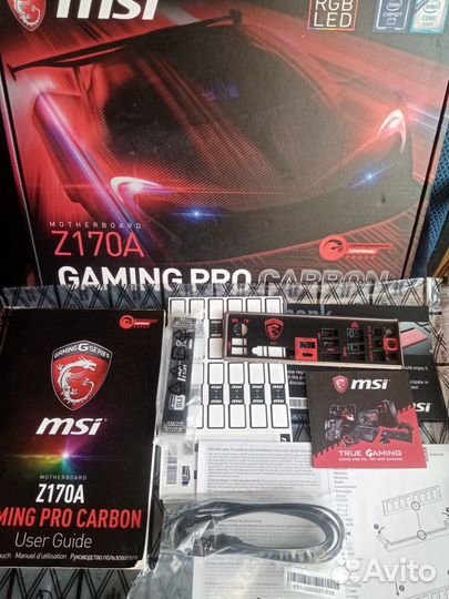 Материнская плата MSI Z170A gaming PRO carbon