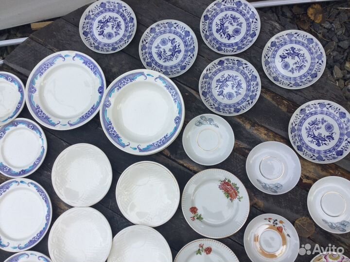 Тарелки блюдца фарфор СССР винтаж