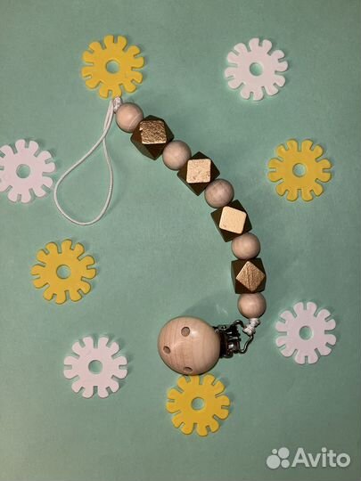 Держатель для соски, именной держатель-грызунок