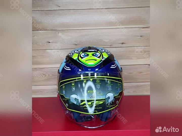 Шлем открытый, AGV K-5 JET E2205 TOP rossi misano