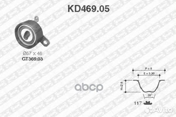 Комплект ремня грм KD46905 NTN-SNR