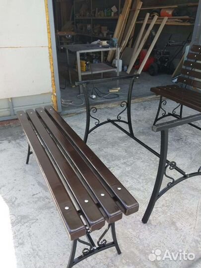 Ножки для скамейки с элементами ковки