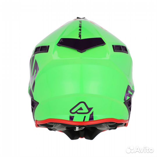 Бело-Зеленый Шлем Acerbis X-track 22-06 Green/Whit