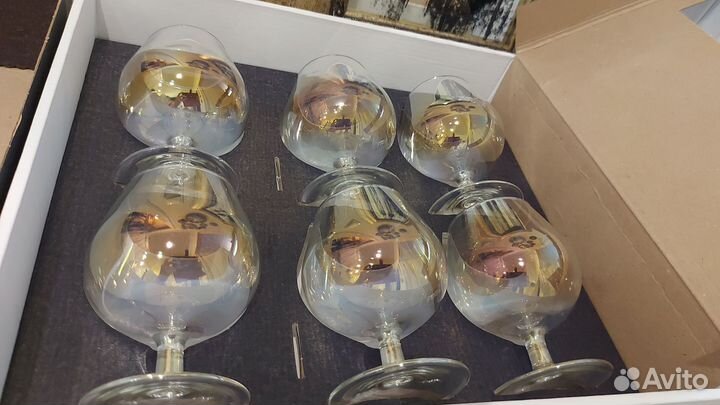 Набор бокалов для бренди, коньяка, новые