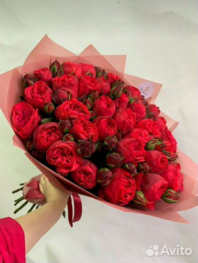 Шары Цветы, высокие розы, цветные розы, пион