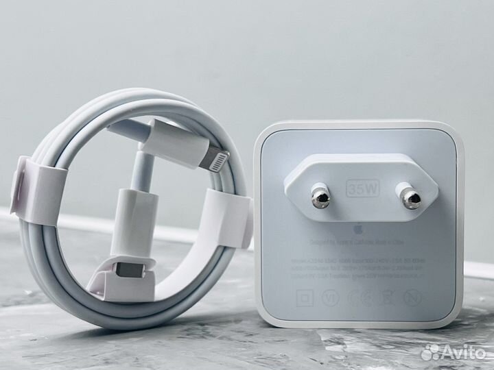Сетевое зарядное устройство apple 35w комплект