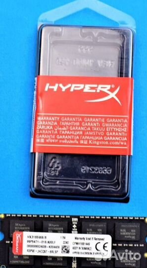 HyperX Fury DDR3 8 GB 1866 mhz Sodimm Игровая