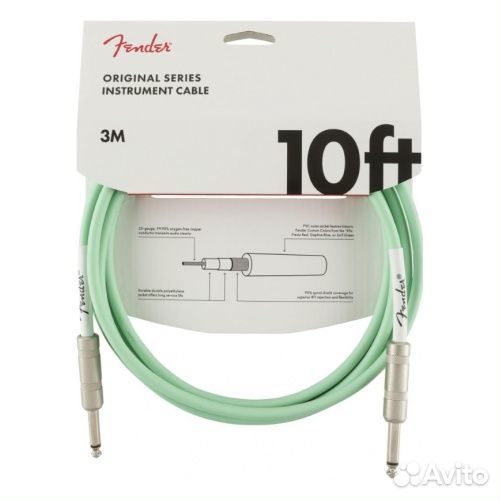 Инструментальный кабель fender 10' OR inst cable S
