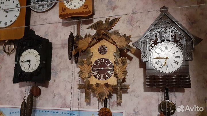 Часы с кукушкой Маяк,все настроены,оригинал СССР