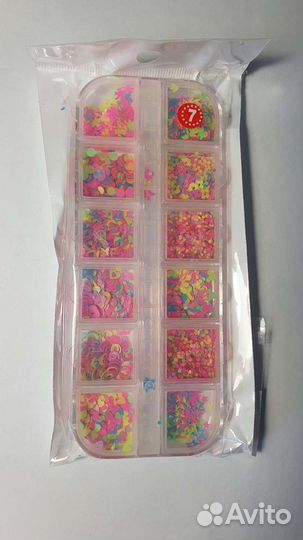 Декор блестки для маникюра