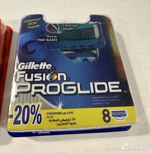 Лезвия gillette fusion 8 шт новые