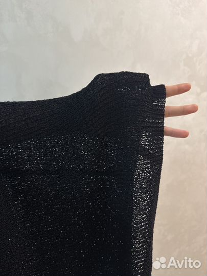 Футболка вязаная прозрачная винтаж