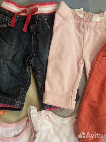 Вещи F&F, next пакетом на девочку 0-3 месяца