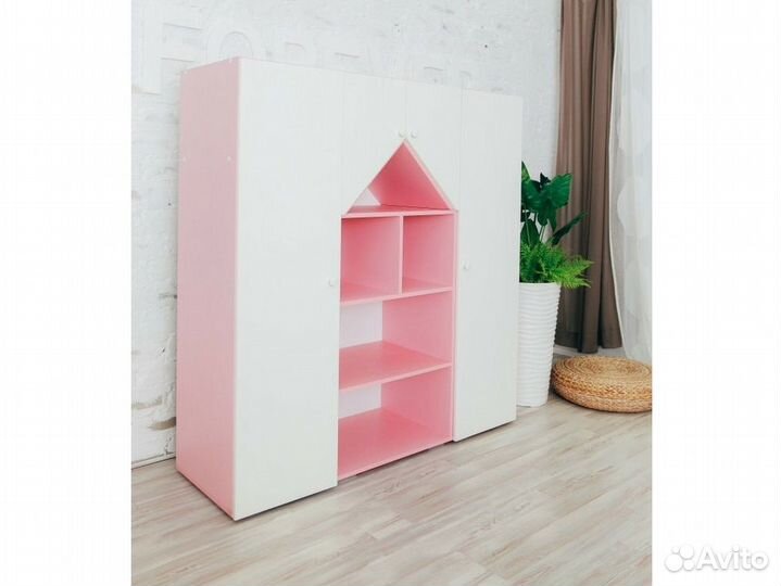 Детский шкаф «Домик» (разные цвета)
