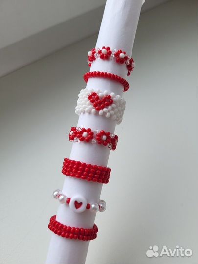 Набор колец из бисера