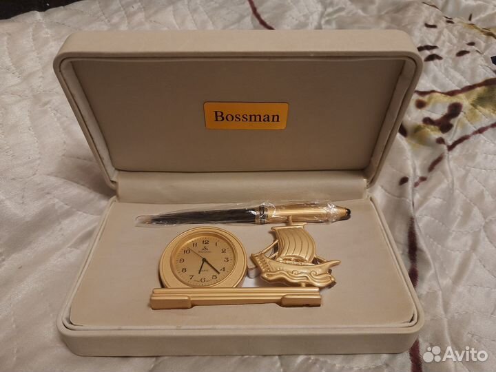 Новый набор ручка и часы Bоssman, торг