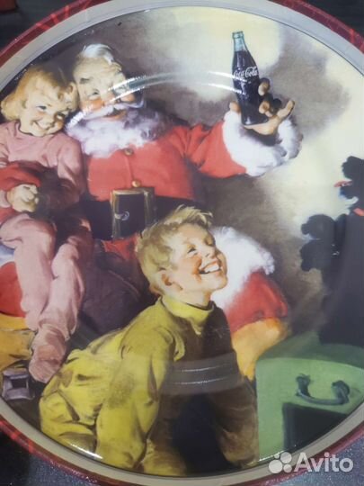 Набор декоративных новогодних тарелок Coca-Cola