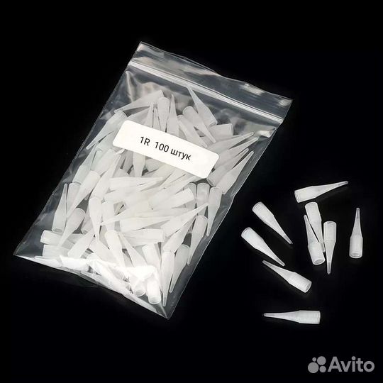 Колпачки носики 100 шт для тату татуажа Giant Sun