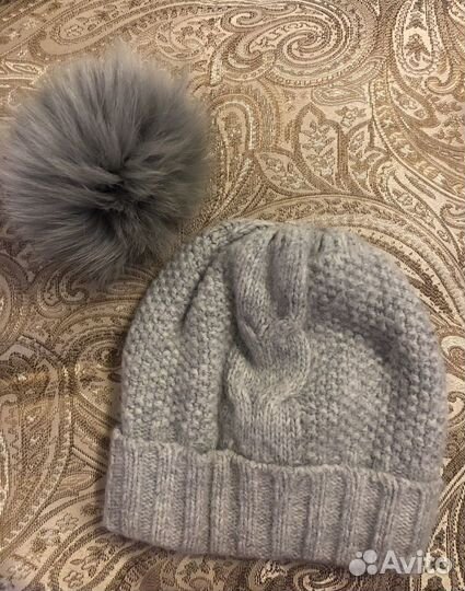 Зимняя шапка для девочки 50-54