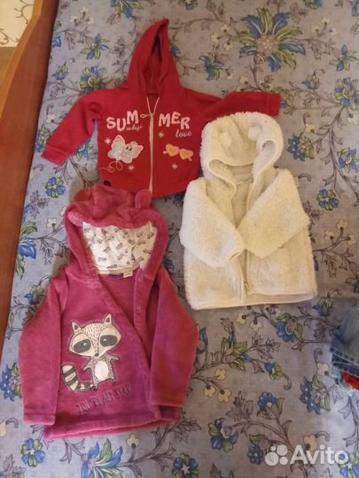 Детские вещи пакетом 68 74 на девочку