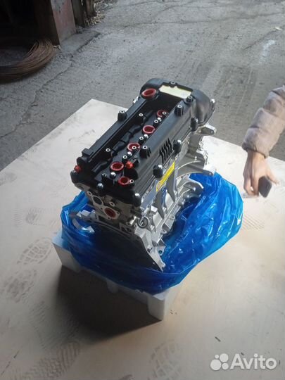 Новый мотор двигатель hyundai Solaris Kia Rio 1.6л