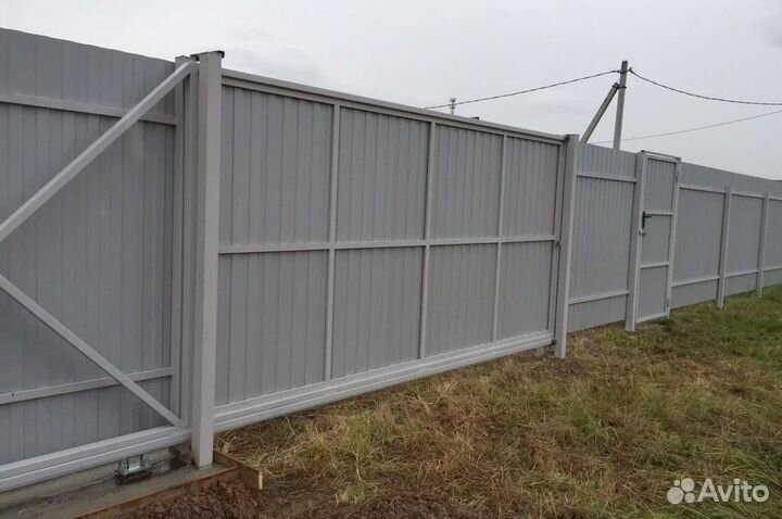 Откатные ворота под ключ