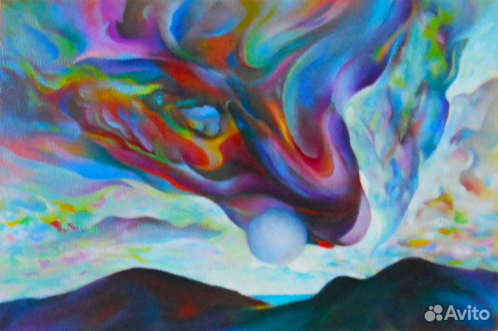 Картина маслом цветы, пейзаж, букет, натюрморт