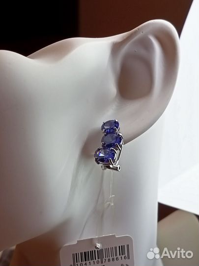 Серьги серебро