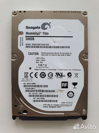 HDD Seagate, Toshiba, Hitachi (2.5