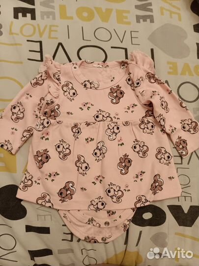 Платье боди для новорожденных