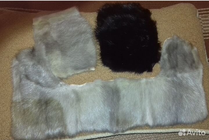 Кусочки натурального меха (норка)