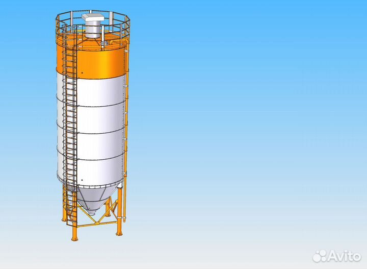 Силос цементный 35-200 т