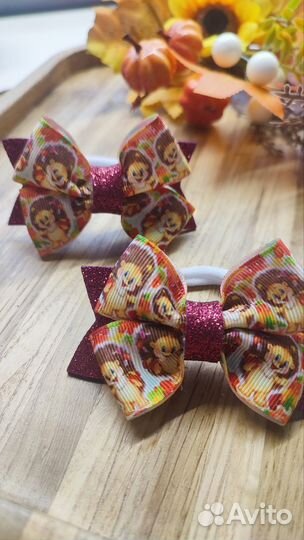 Банты для волос осенние
