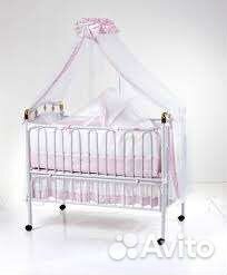 Кровать-трансформер Geoby c Балдахином и люлькой