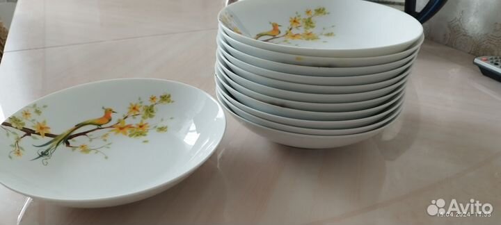 Набор суповых тарелок на 12 персон