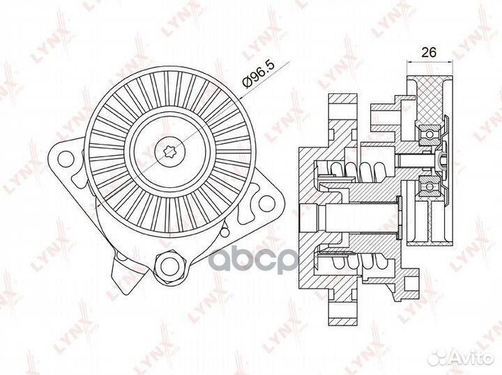 Натяжитель с ролик. приводного ремня MB W202/W2