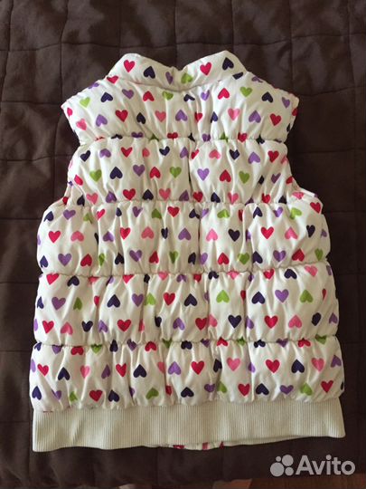 Жилет тёплый для девочки 10-14 лет