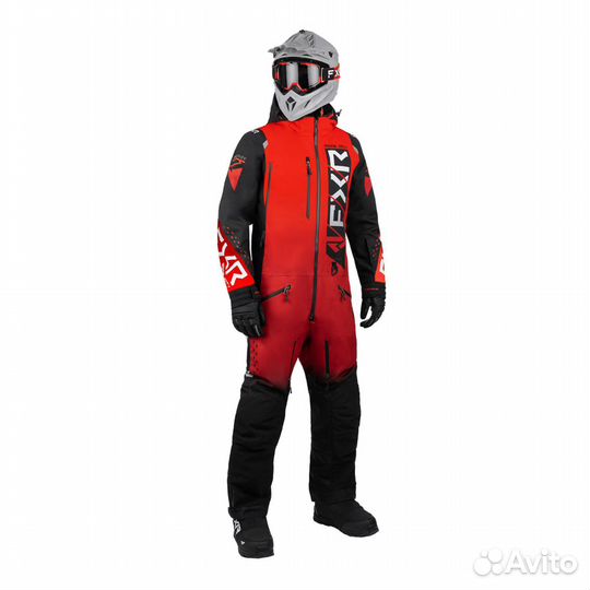 Комбинезон FXR Helium без утеплителя Red Fade/Blac