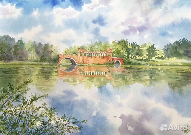 Картина летний пейзаж лето