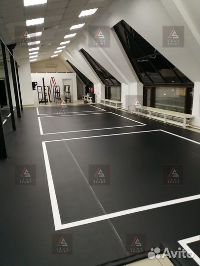 Борцовский ковер 10х10 двухцветный люверсы