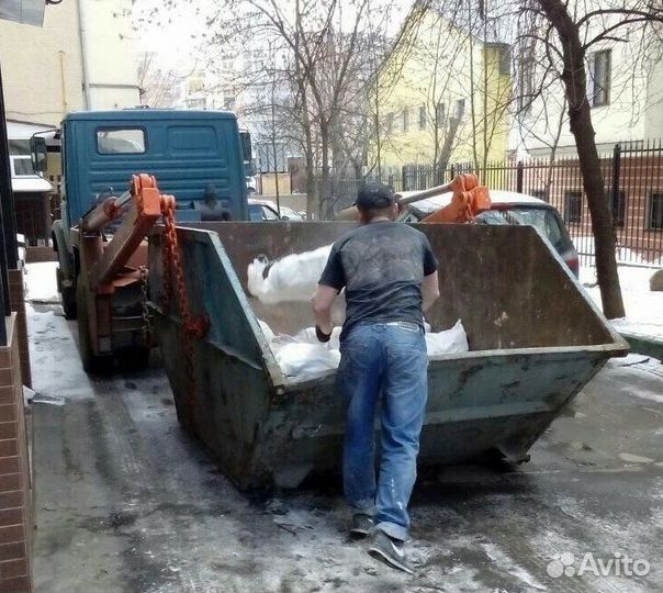 Вывоз строительного мусора контейнером