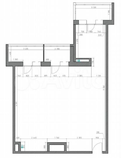 2-к. квартира, 71,8 м², 14/17 эт.