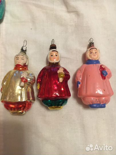 Елочные игрушки СССР на прищепке