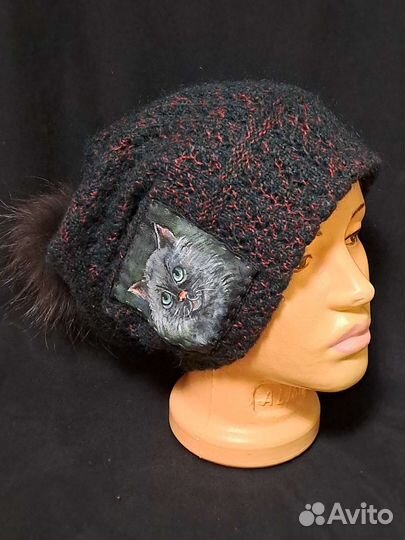 АВТОРСКАЯ шапка бинни.женская
