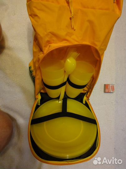 Рюкзак для отдыха и пикника,оранжевый,новый