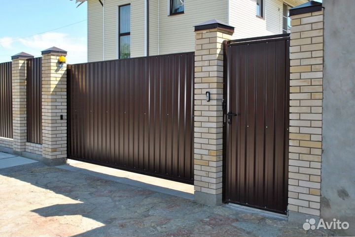 Откатные ворота под ключ