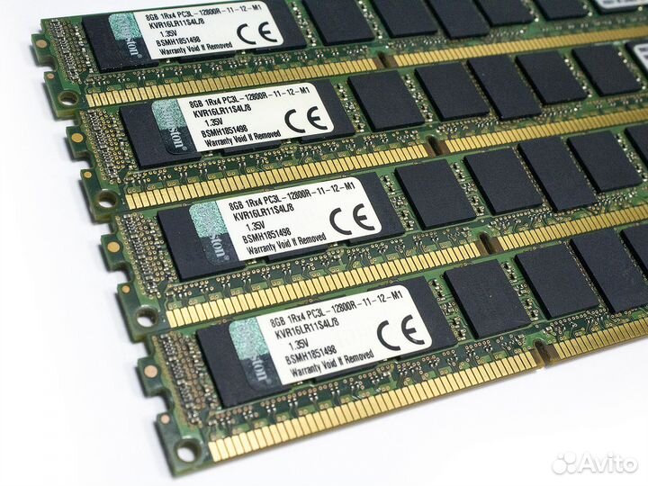 DDR3 8Gb Kingston 1600MHz KVR16LR11S4L/8 REG ECC