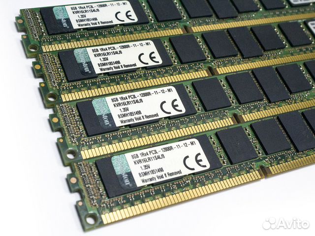 DDR3 8Gb Kingston 1600MHz KVR16LR11S4L/8 REG ECC