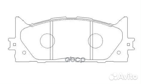 Колодки тормозные toyota camry 06- перед. HP517