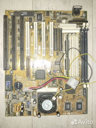 Материнская плата Socket 7, Asus, неисправная